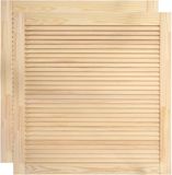 vidaXL Louvredeuren 2 stuks naturel 61,5x59,4 cm massief grenenhout