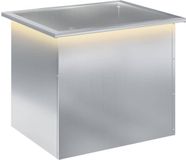 vidaXL Plantenbak met led zilver 50 x 60 x 48 cm