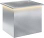 vidaXL Plantenbak met led zilver 50 x 60 x 48 cm