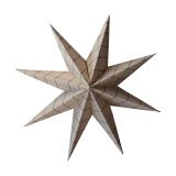 DBKD Paper winter star decoratiehanger Square sand, large, Ø19 cm