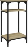 vidaXL Bijzettafel 40x30x75 cm bewerkt hout sonoma eikenkleurig