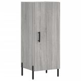 vidaXL Dressoir Grijs Sonoma Eiken 34,5x34x90 cm