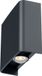 BES LED LED Wandlamp Brinton Victo Up & Down 2W 180lm CCT IP65 Antraciet
