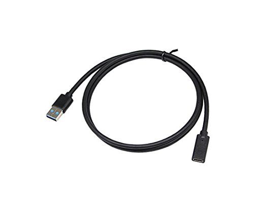 CERRXIAN USB 3.0 A male to Type C female adapter cable (1M)