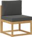 vidaXL Salon d'extérieur en bois d'acacia massif blanc et anthracite