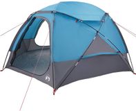 vidaXL Dometent met Verwijderbare Regenfly 4-persoons Blauw