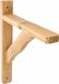 AMIG Porte-étagère/support d'étagère en bois - brun clair - H280 x L230 mm