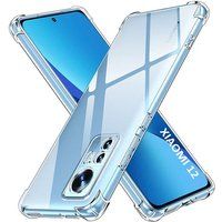Phonillico® Case voor Xiaomi 12 / Xiaomi 12X - Schokbestendige bescherming Zachte siliconen Transparant