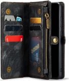 Caseme 008 Book Case en Back Cover Geschikt voor Samsung Galaxy S22 Hoesje Zwart