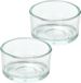 Trend Candles porte-bougie chauffe-plat - 2x - verre - transparent - 4x3 cm - bougie chauffe-plat