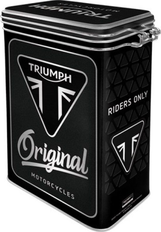 Nostalgic Art Merchandising Aroma Box Bewaarblik - Triumph Original Motorcycles