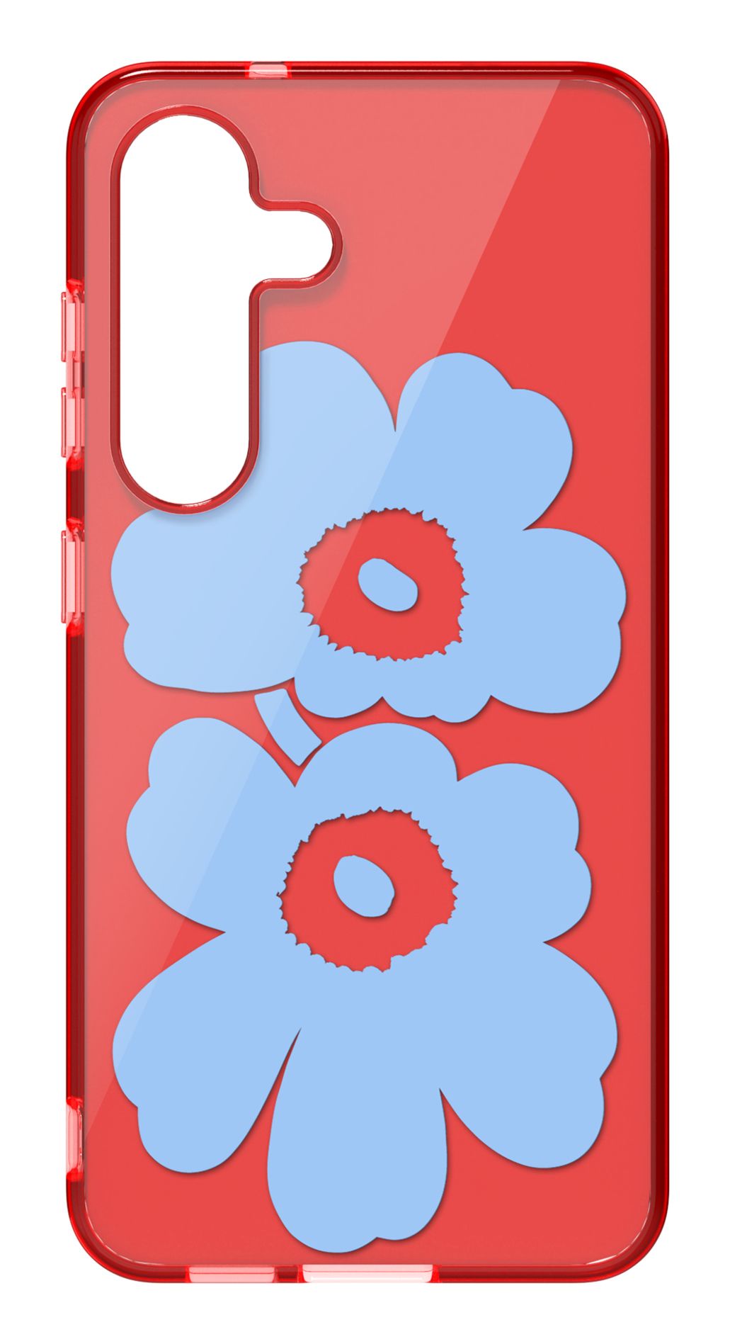 Samsung Galaxy S25 Hoesje - Marimekko Unikko Hybrid Case - Rood