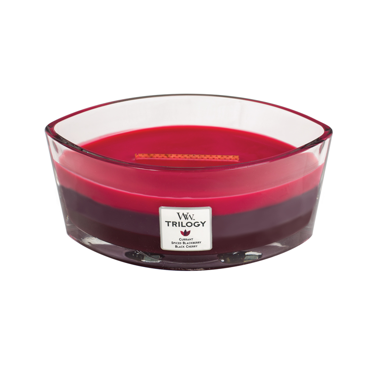 Woodwick Sun Ripened Berries Candle - Red - 454ml