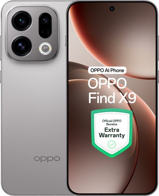 OPPO Find X9 5G 12+512GB Titanium Grey - Extra Garantie