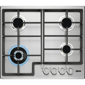 Zanussi ZGH66424XS - Gas Hob - 4 Zones - Stainless Steel - Built-in