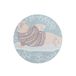Questo Casa Ronde Digitally Printed Mouse Pad, Non-Slip Base, for Office and Home, Diameter: 22 cm
