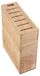 Bloc à couteaux en bois - Porte-couteaux avec compartiments - Beige