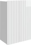 vidaXL Wandkast Hoogglans Wit 66 x 34,5 x 92 cm Bewerkt hout