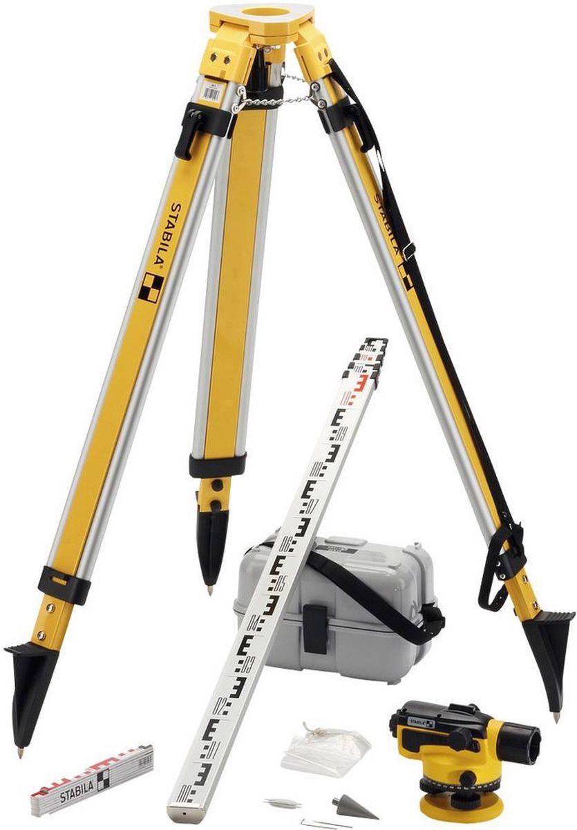 STABILA OLS 26 Optisch nivelleerinstrument 8-delig