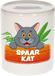 Tirelire enfant avec impression de chat gris - céramique - tirelires chat