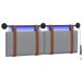 vidaXL - Hangend hoofdbord - Met LED-verlichting - Lichtgrijs - Antiek - PU