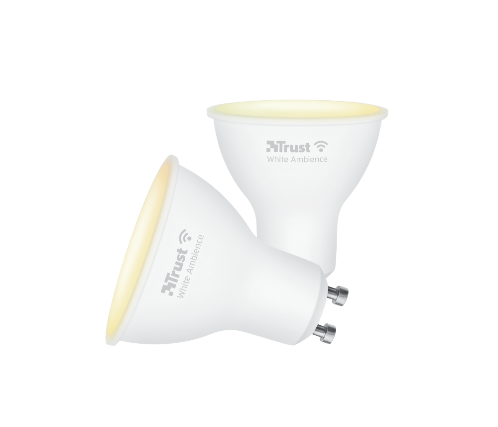 Trust Smart WiFi GU10 LED Spot - 345 Lumen - Dimbaar - 2 stuks