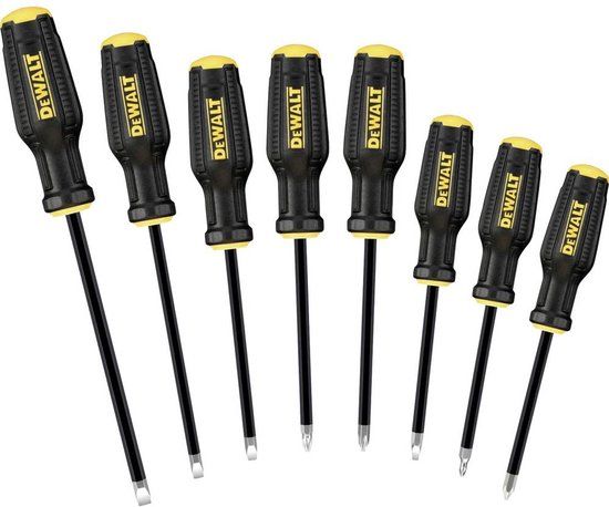 DEWALT Schroevendraaierset Universeel 8-delig Plat, PH, PZ
