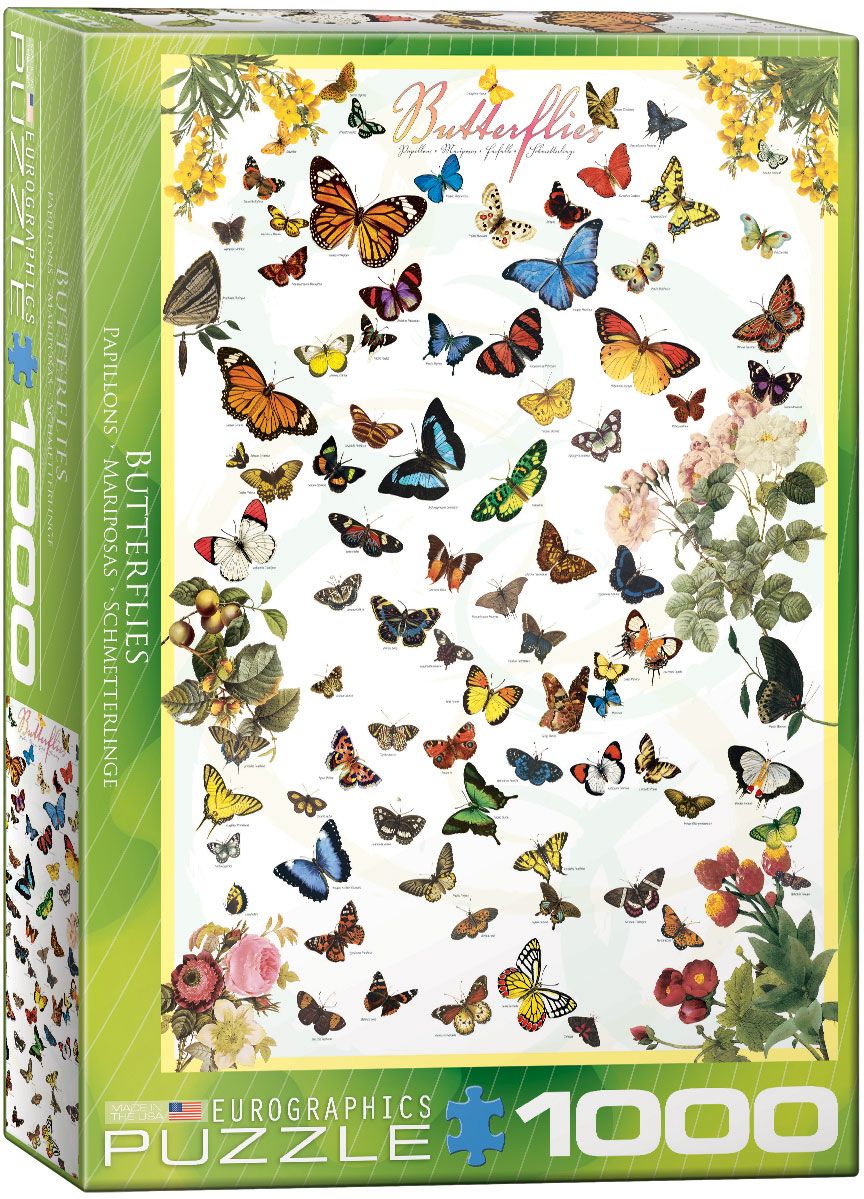Eurographics Butterflies 1000pcs Puzzle - 6000-0077