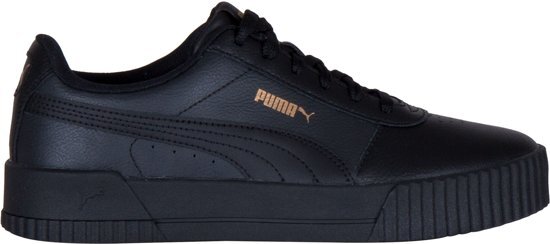 PUMA PUMA Carina L Sneakers Dames - Puma Black-Puma Black-Puma Team Gold - Maat 37