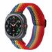Samsung Elastische solo loop nylon bandje - Regenboog - Galaxy Watch 9 - 40mm / 44mm