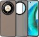 Techsuit HaloFrost Housse arrière semi-transparente pour HONOR Magic6 Lite - Noir mat