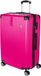 BRUBAKER Valise rigide London - Valise à roulettes avec serrure à combinaison et 4 roues - Trolley 49 x 76,5 x 29,5 cm, XL, Rose