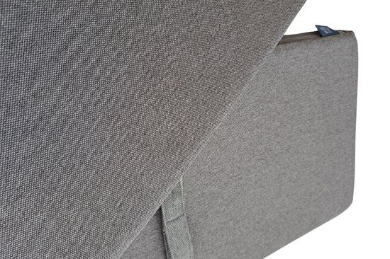 LuLu wonen - Picknicktafel kussen - 150x30cm - 4cm dik - Zand/Taupe - Set van 2 - Waterafstotend