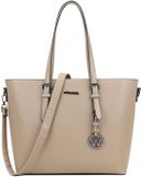 Wimona KyaraOne Dames laptoptas - 15.6 inch - Werktas A4 - Kunstleer - Taupe