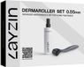 LAYZIN Dermaroller Set 0,55mm – Kit de microneedling professionnelle avec spray nettoyant 200ml – 600 micro-aiguilles en acier inoxydable – Visage, cou et décolleté – Réduit les rides, les cicatrices et les pores – Usage domestique