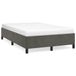 vidaXL Cadre de lit Velours Gris foncé 120x200 cm
