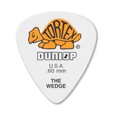 Médiators Jim Dunlop Tortex Wedge 0,60mm Plectrums - Pack of 72