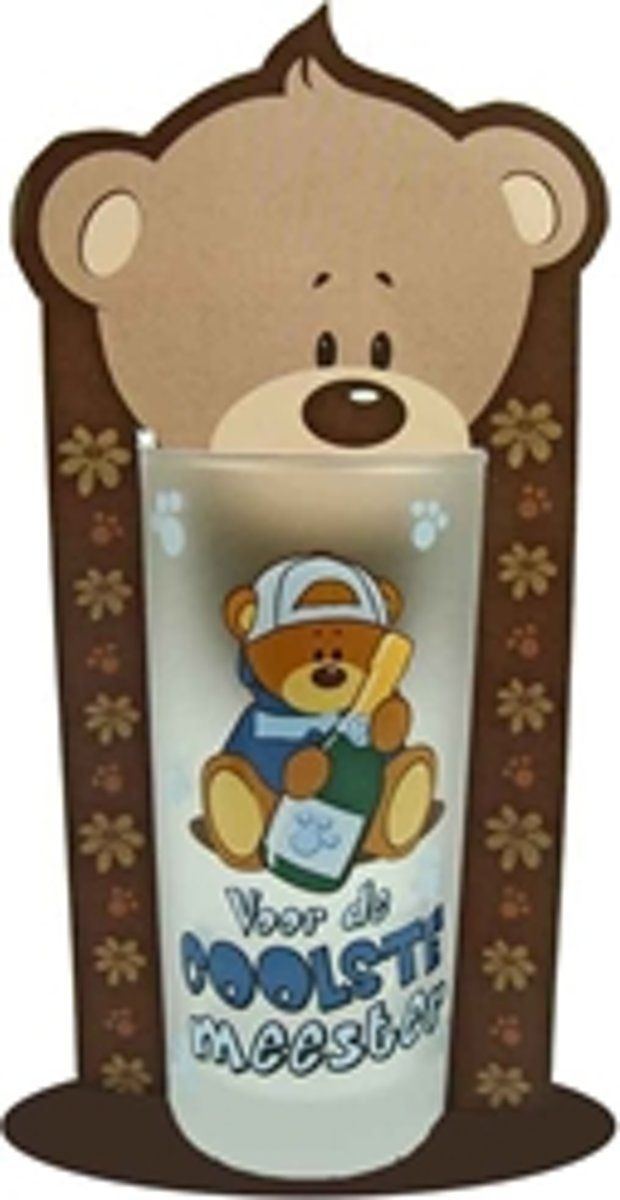 Kwikki glas Voor de Coolste Meester