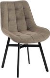CLP Colby Eetkamerstoel - Stof/taupe