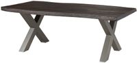 MASSIVMOEBEL24.DE Chaise de salle à manger FREEFORM gris bois massif démonté