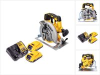 DeWalt DCS 570 D2 scie circulaire sans balai 18 V 184 mm + 2x batterie 2,0 Ah + chargeur