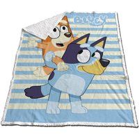 4KidsOnly Bluey Bluey fleece deken - sherpa