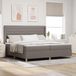 Prolenta Maison Exclusive - Boxspringbed met hoofdeinde, taupekleurig, 200 x 200 cm, gestoffeerd