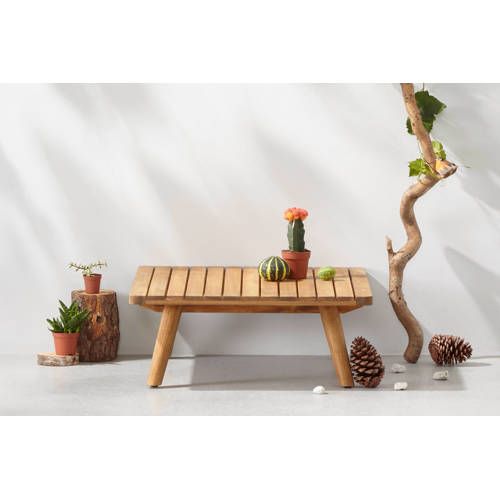 Salontafel Kyoto (65x65 cm) - Bruin - 8719542108724