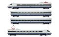 Rivarossi HR2963S Cisalpino, ETR 470 Originallackierung mit rotem Frontstreifen, 4-teiliges Basisset, Epoche V, mit DCC-Sounddecoder Eisenbahnlokomotive + Wagen