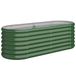 VidaXL Plantenbak 114x40x36 cm Gegalvaniseerd staal Groen