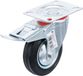 BGS Do it yourself BGS Diy 81966 | Zwenkwiel met rem | met schroefplaat | Ø 100 mm