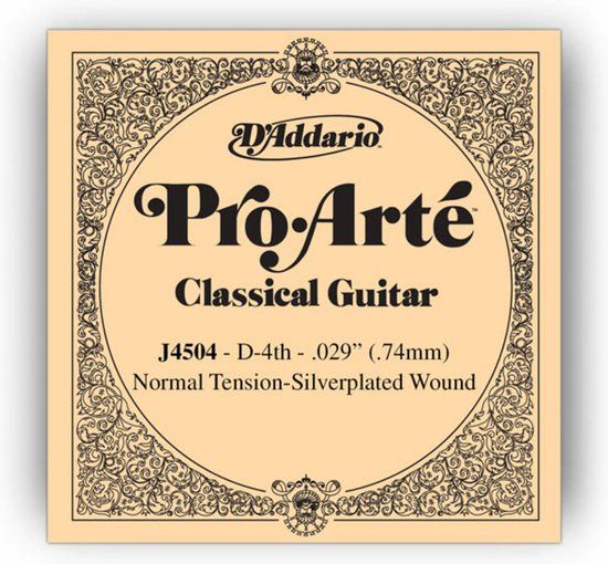 D'ADDARIO J4504 snaar voor klassieke gitaar normal tension D4