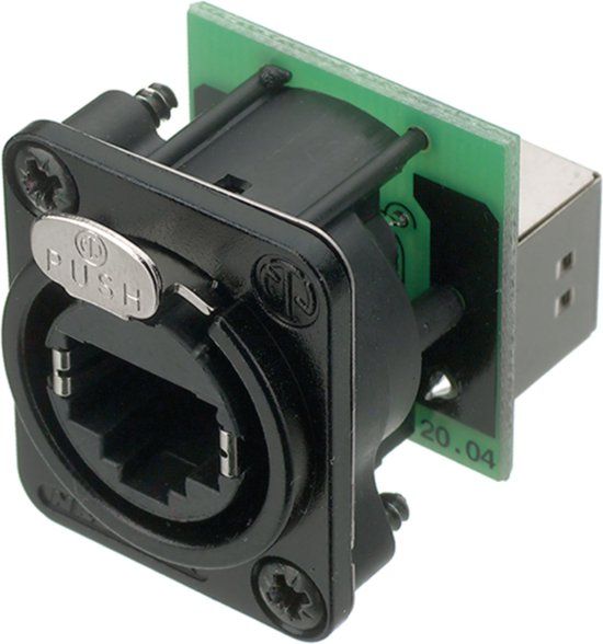 Neutrik NE8FDP-B RJ-45 Cat5e Zwart, Groen, Zilver