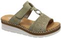 Rieker Dames Vert Olive Sandales Taille 42